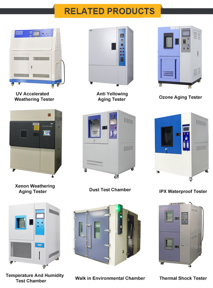 L'air UV de chambre d'essai d'altération superficielle par les agents de simulateur solaire a refroidi l'essai de textile 3